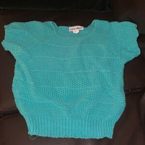 Penrose Teal Knit Sweater vintage